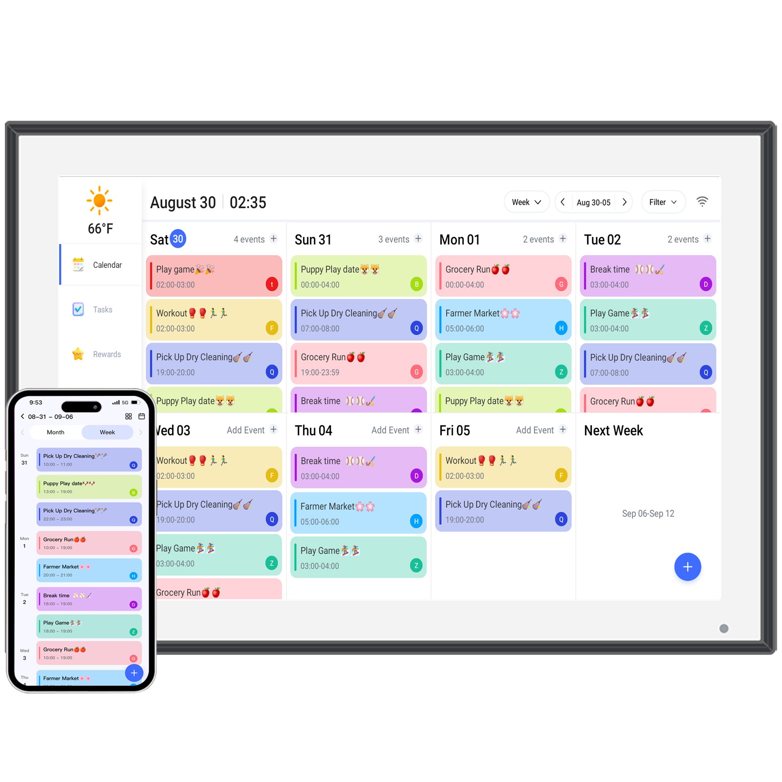 10.1 inch Digital e-Calendar